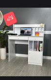 میز تحریر گالری چوب کرمی مدل لاله S-101 دو کشو کتابخانهدار