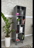 کتابخانه گالری چوب کرمی مدل B-VISTA مدرن چندمنظوره